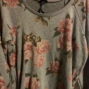 Torrid floral pullover sweater size 2
